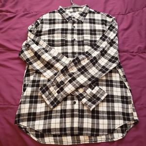 White and black flannel